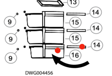 Haier Freezer Bin Lowest CFL629CW, HBMF348AX, 61138,