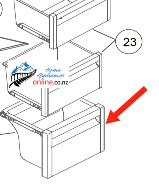 Fisher Paykel Fridge Veggie Bin 1ST From