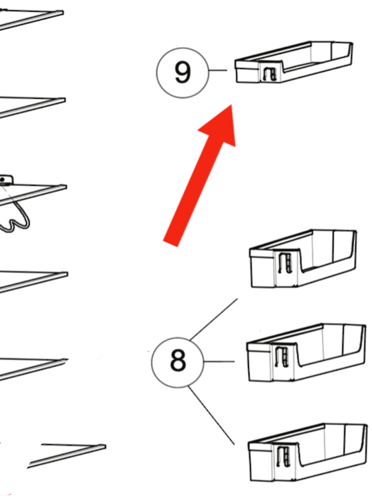 Haier Fridge Top Shelf HRF328W2, HRF328S2