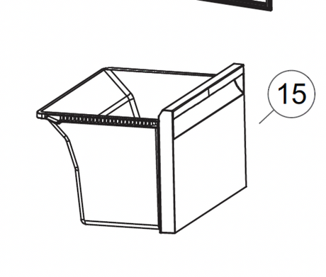 Haier Freezer Lowest Drawer Assy HRF340BS2 HRF340BW2