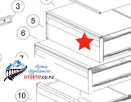 Haier Freezer Top Veggie Draw Bin Fresh