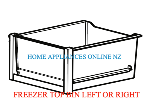 Fisher Paykel Freezer Bin Top Left Or
