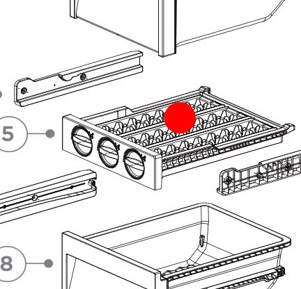Haier Fridge Ice Maker Assy HRF575XHS, HRF575XHC HRF575XC