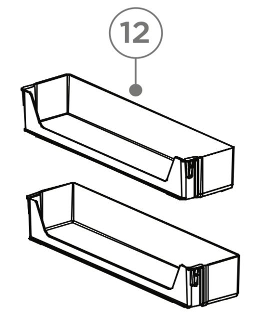 Haier Fridge Door Bottle Shelf HRF420BEC, HRF420BHC, HRF420BS
