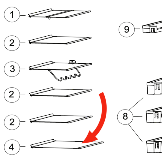 Haier Fridge Shelf Glass First From Low