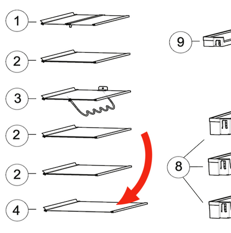Haier Fridge Shelf Glass First From Low
