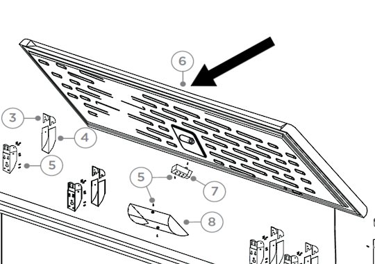 Haier Freezer Lid Assy 26055-A RC719W2 24957-A