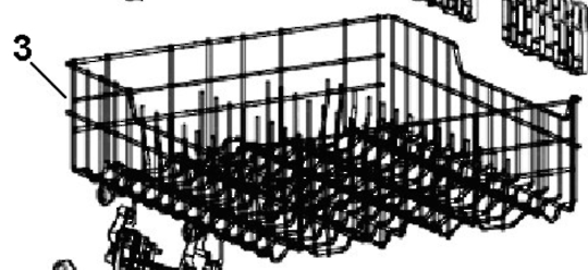 Haier Dishwasher Basket Upper HDW201WH