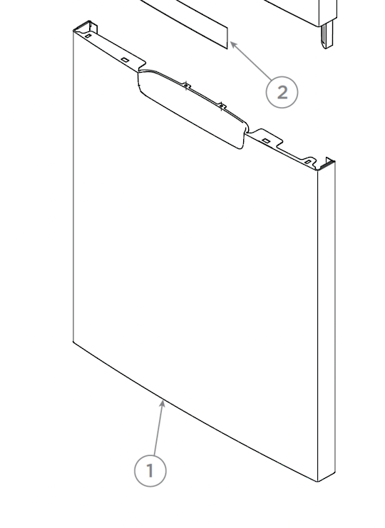 Fisher & Paykel Dishwasher Door Panel Stainless