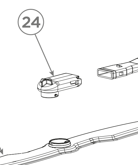 Fisher & Paykel Haier Dishwasher Mount Or Bearing For Under Cealing Upper Spray Arm