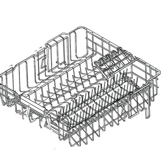 Fisher Paykel Dishwasher Upper Basket DW60FC2W1 81634