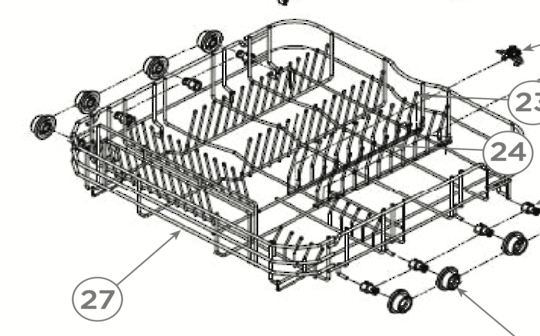 Haier Dishwasher Lower Basket