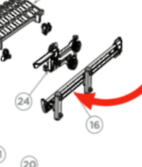 Fisher Paykel Dishwasher Mid Basket Rail Right