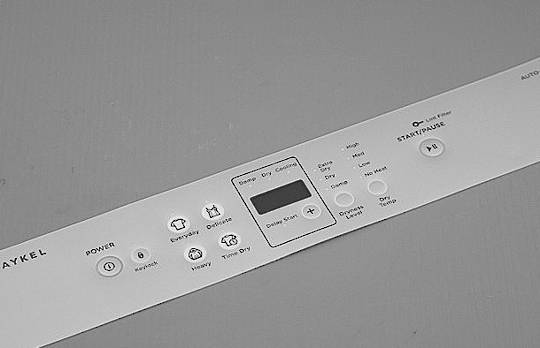 Fisher Paykel Haier Dryer Decal DE6060M1, DE6060M2,