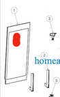 Haier Oven Door Inner Glass Hwog Hwo