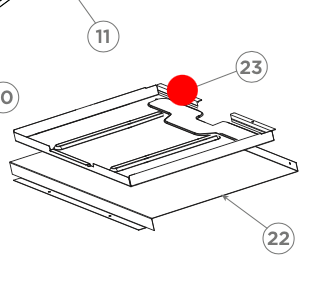 Haier oven Lower element Tray