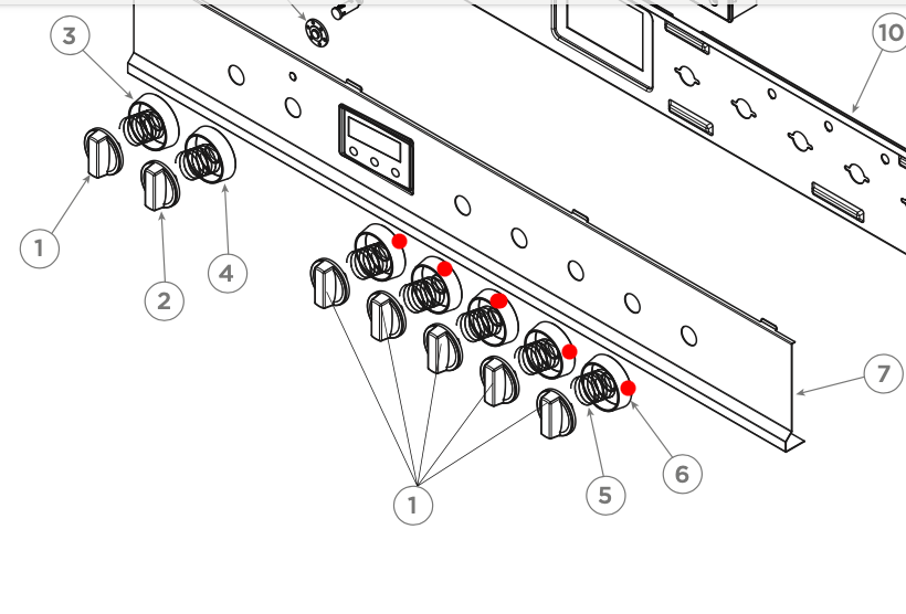 Haier Oven TOP Burners Disk or Bezel For Knob HOR60S9CESX1 HOR90S9CESX1