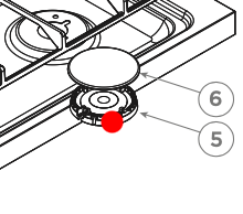 Haier Oven Or Cooktop Rapid Base Or speader For Large Burner Front Right HOR90S9CESX1 (Copy)