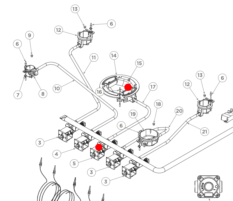 Haier Oven and Cooktop Tap Valve Reulator Wok Burner HOR90S9CESX1  1.00