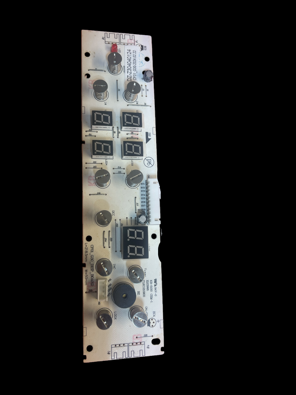 Haier Cook Top Display Board HCE604TB3 61825-A Version a