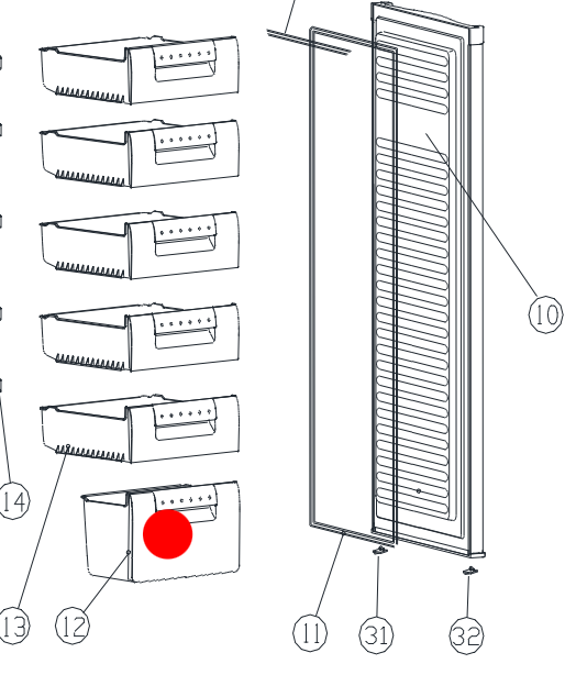 Robinhood Freezer Lowest Draw RHUFZ183W