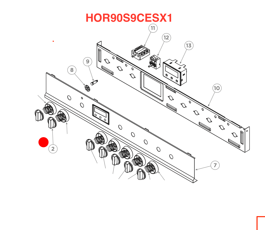 Haier Oven Only Thermostat Knob For HOR90S9CESX1 Price for Each Knob