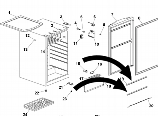 Haier Fridge Bottle Rail Upper Or Middle