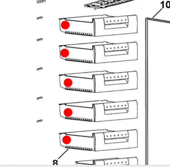 Haier Freezer Basket Or Bin Upper HFZ238