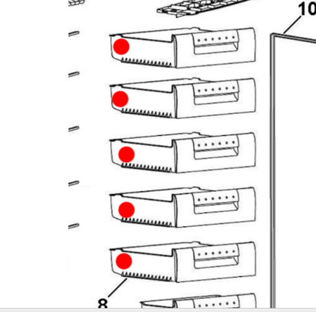 Haier Freezer Basket Or Bin Upper HFZ238
