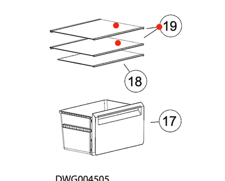 Haier Fridge Top Or Middle Shelf HRF360TW,