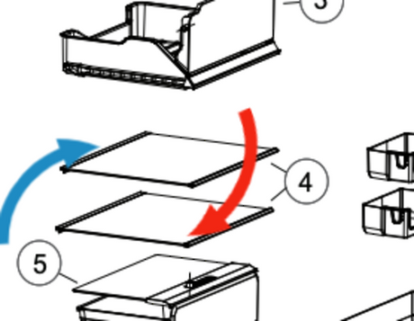 Haier Fridge Middle Shelf HRF220TW, HRF220TS, *X01180