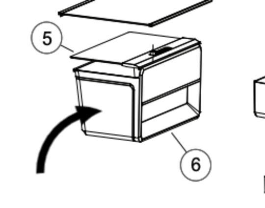 Haier Fridge Veggie Bin HRF220TW, HRF220TS, *X01182