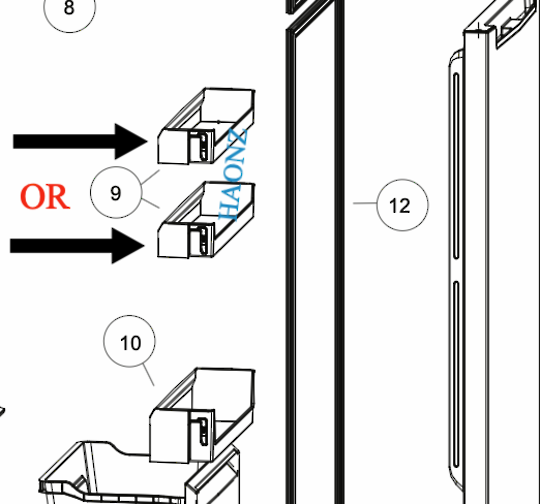 Haier Fridge Fridge Middle Or Upper Shelf
