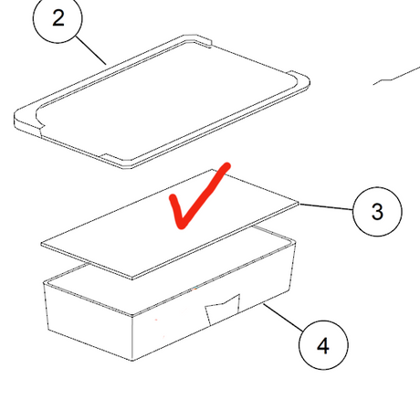 Haier Fridge Crisper Bin Cover HRZ113SS, HRZ-113,