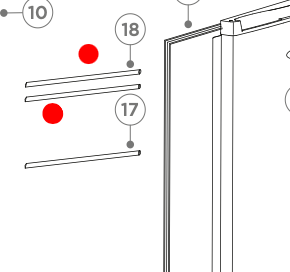 Haier Fridge OR Freezr Door Shelf Up or Middle HRZ130 HRF130UW HRZ130 HRF130US HRF130UW
