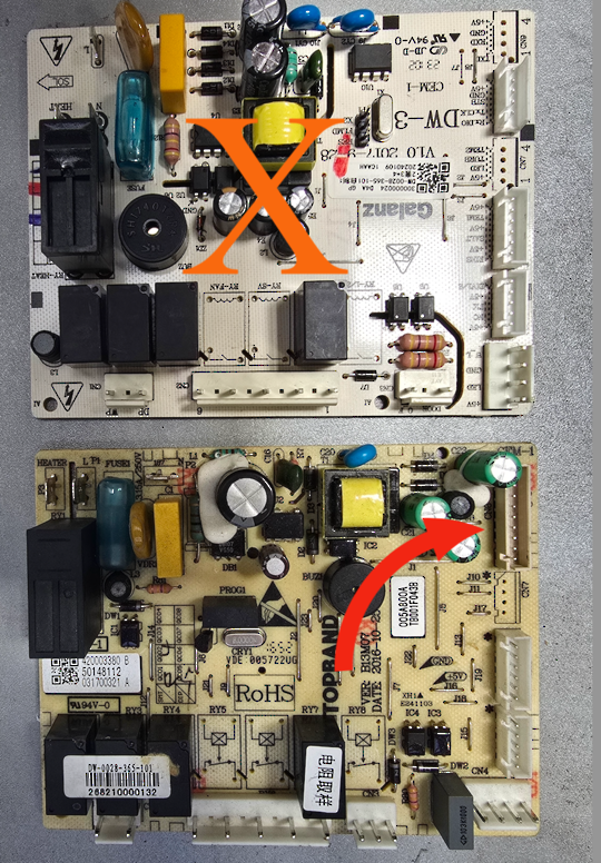 Bellini Dishwasher Main Board Control BDW127X-F Version