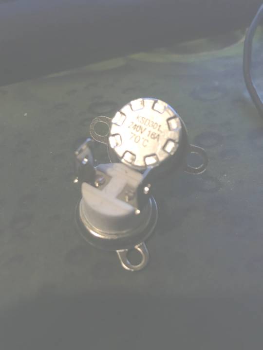 Oven Cooling Fan Limiter 70°C Cut Out Thermostat Open Circuit 70 Degree Thermostat KSD301