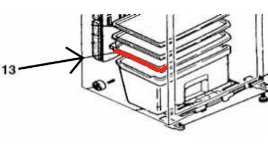 Mitsubishi Fridge Shelf Above Veggie Bin MR-360J,