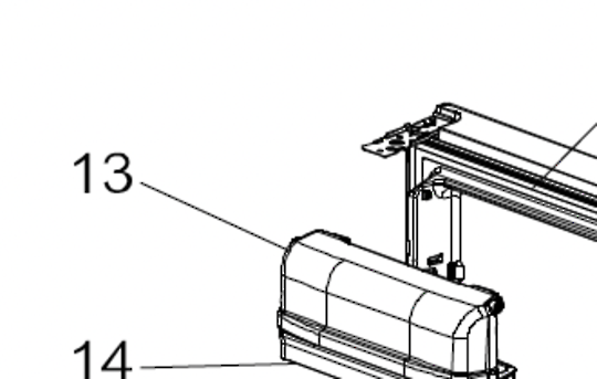 Mitsubishi Fridge Top Shelf Cover Right Side