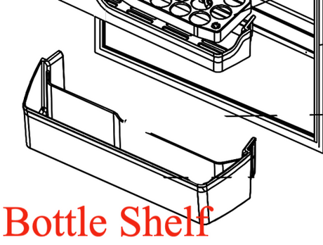 Mitsubishi Fridge Shelf Bottle Shelf MR-CGX492EP-GSL-A2