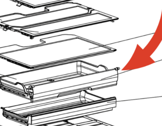 Mitsubishi Fridge Only Door for Chill Case