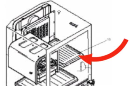 Mitsubishi Freezer Icemaker Side Shelf MR-260T-W-A MR-260T-ST-A,