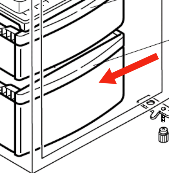 Mitsubishi Freezer Large Draw Or Bin Fron