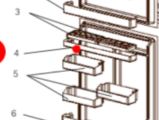 Mitsubishi Fridge Shelf Upper Door MR-385T-A MR-385T-A(NZ) MR-385TL-A MR-385TL-A(NZ) MR-420T-A *75118