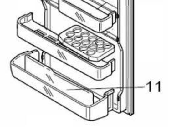 Mitsubishi Fridge Bottle Shelf MR-CU375X MR-CU415P, MR-CU415S, *89124