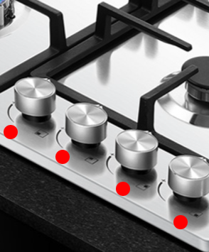 Haier Cooktop Knob Stainless Steel HCG905WFCX3 HCG604WFCX3 Price for Each Knob