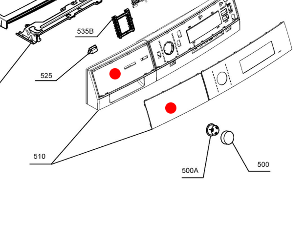 AEG Washing Machine Panel Control Assembly L89409FL 91453191600 NO LONGER AVAILABLE
