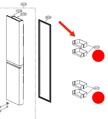 LG Fridge (Freezer) Door Shelf MAN64890201