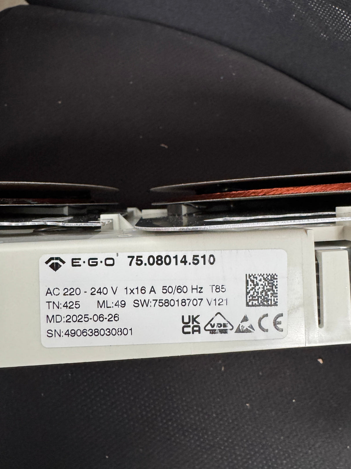 Smeg Cooktop Induction Generator Plate Left Side On TR series Small One At the Front