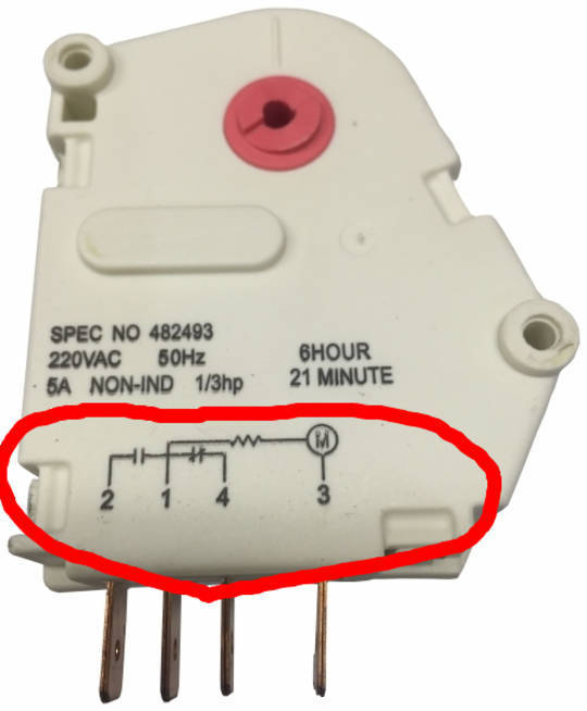 Westinghouse Simpson Fridge Defrost Timer 482493